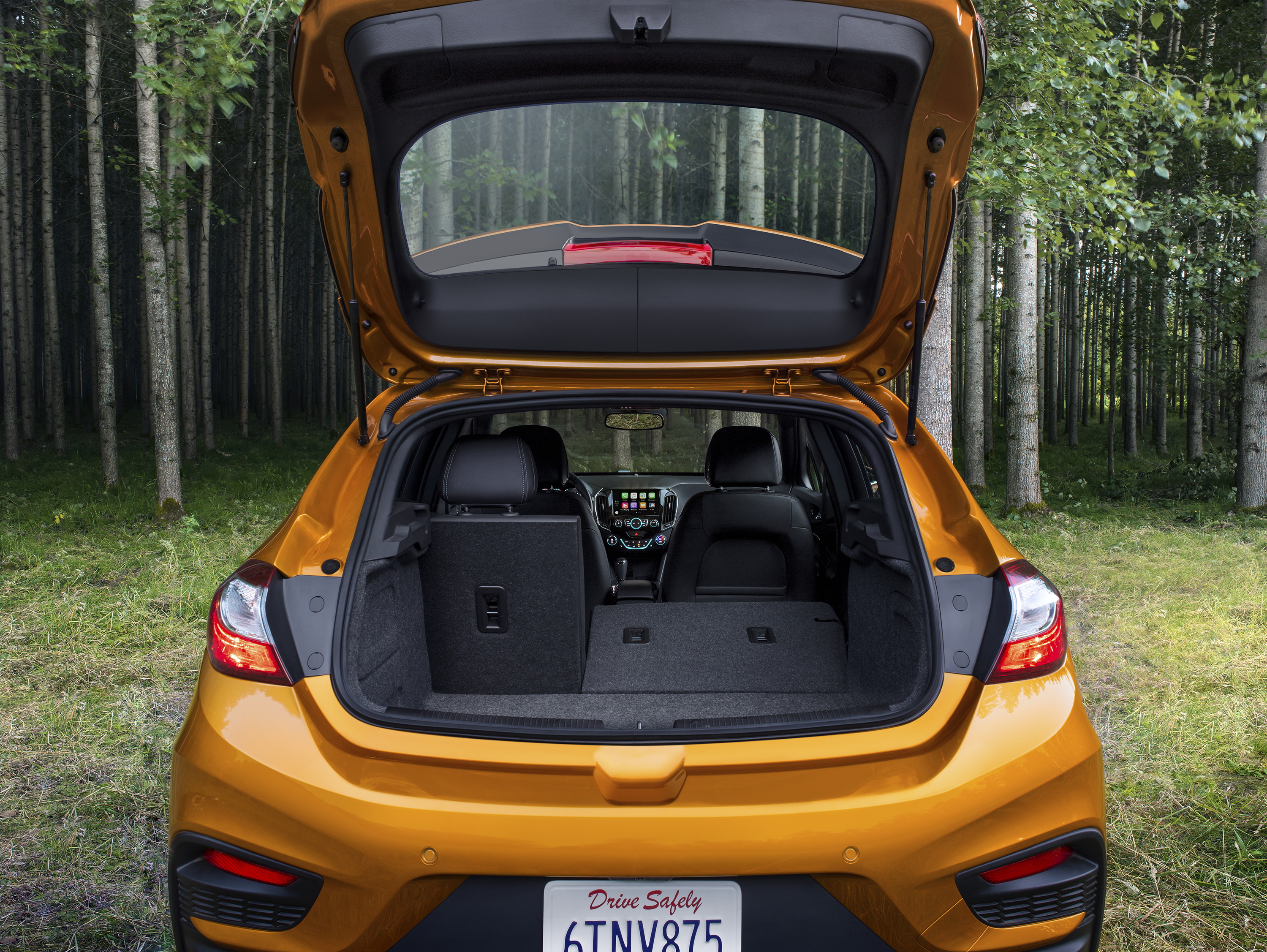 The 2017 Cruze Hatch offers 47.2 cubic feet of rear cargo room w